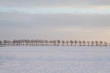 farmland in the snow