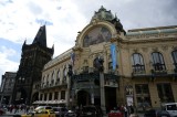 heres the Municipal House, now a gallery and concert house