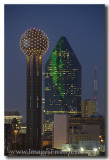 Dallas Skyline Images - 612 - Reunion Tower and Fountain Place