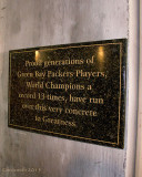 Plaque in the Team Tunnel