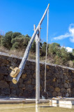 Palanca para extraer agua de los pozos