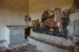 Destalle de la policroma de las pinturas