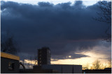 dreigende wolken boven De Stevel