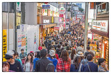 Crowds Takashita Street Tokyo