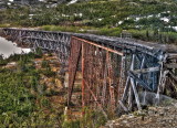 Old railroad bridge of the WP&YR over Dead Horse Gulch