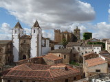 medieval town from the cathedral tower