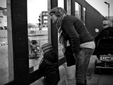 Building site spectators