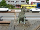 Patsy Ann - welcoming dog at harbor