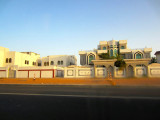 Houses seen from taxi