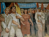 DDR propaganda mural 