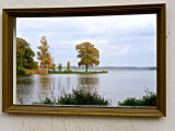 Schwerin, View through  window of Schwerinsee