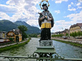 On the bridge over the river, Bad Ischl