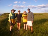 Evening paddle to Richmond Island with Bill, Pat and Norm