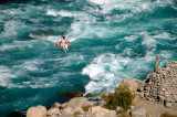 Crossing the Ghizer River in a Ghrari, Gupis, Hindu Kush, Pakistan