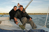 Tanya and Richard on a Felucca
