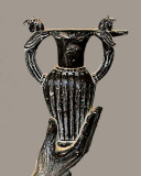 Lydian amphora with winged bull handles
