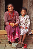 Mother and daughter, Bhaktapur, Kathmandu