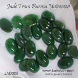 Burmese Jadeite, Dark Green Jade From Burma Untreated