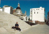 Marc Gagnon at Monument to the Flags, Rosario, Argentina