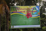 Entrance sign for the St. Vincent Botanical Gardens, which is is one of the oldest in the Western Hemisphere.