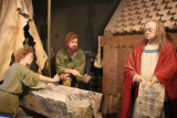 Recreation of a stonemasons workshop at the Visitors Centre at Clonmacnoise.
