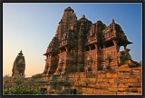 Sunset Light on Khajuraho Temples.