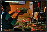 Offerings. Vat Si Muang. Vientiane.