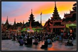 Shwedagon at dusk.