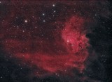 IC405, Flaming Star Nebula in Ha R G B