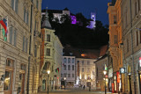 The Old town and the castle of Ljubljana
