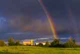 Rainbow Over Barns 34828