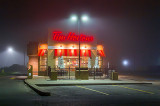 Tim Hortons On A Foggy Night 36225-6
