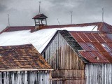 Wintry Old Barn Roofs DSCF12483.5