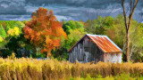 Little Autumn Barn P1000473 Art