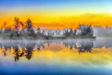 Misty Rideau Canal At Sunrise 20141012