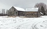 Old & Older Barns In Winter P1230783-5