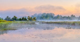 Misty Otter Creek At Sunrise P1110702-4