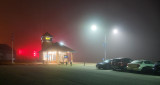 Foggy Night At The VIA Station P1150518-20