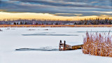Frozen Swale At Sunrise P1170656