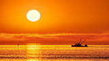 Fishing Boat At Sunrise 53584