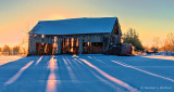 Air-Conditioned Barn Sunrise Shadows DSCN02980-2