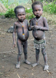 Surma children;  south-western Ethiopia.