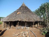 Mao hut in Shigogo-Gedashola. Ethiopia.