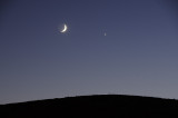 A Conjunction of the Crescent Moon and Venus