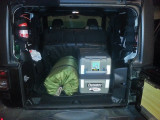 Robens Cabin 600 tent and Waeco CF-40 liters fridge/freezer
