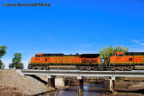 BNSF 5008 North At New Little Thompson Creek Bridge