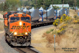 BNSF 7429 South Wind Turbine Blade Train On Berthoud Hill, CO 