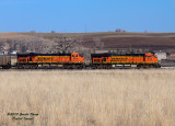 BNSF 6142 DPU At Longs Peak, CO