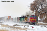 BNSF 593 West At Highland, CO