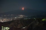 Etna Eruption Seen from Taormina